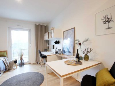 Für Young Professionals, Berufspendler und Studierende: Möbliertes Apartment in Dortmunds Innenstadt