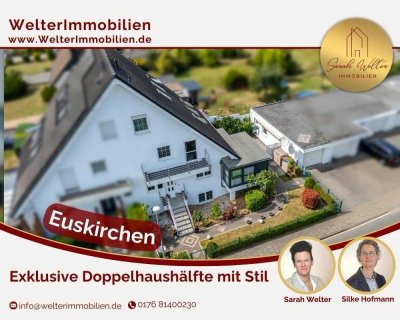 Exklusives Wohnerlebnis: stilvolle Doppelhaushälfte mit ELW und Garage