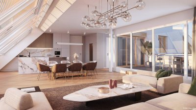 Das Kronjuwel: Exklusives Penthouse mit über 80m² Außenfläche &amp; Dachterrassen-Panorama || Sandleitengasse 68