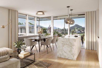 Traumhafte Garten-Terrassenwohnung mit Alpenpanorama (06692)