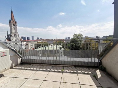 Traumhafte 2-Zimmer Terrassen-Wohnung im DG mit Blick zum Parkschlössel in 1030 Wien zu mieten