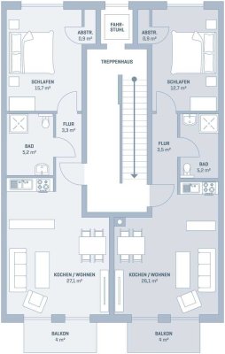 Erstbezug mit Balkon und EBK: Exklusive 2-Zimmer-Wohnung in Bremen-Schwachhausen