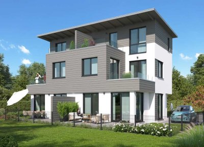 RUHIG - URBAN - IDYLLISCH:  Energieeffiziente Neubau-Doppelhaushälfte für Paare und Familien