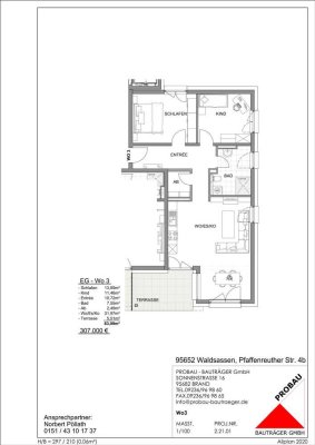Erstbezug: Moderne 3-Zimmer-Wohnung mit Balkon in Waldsassen