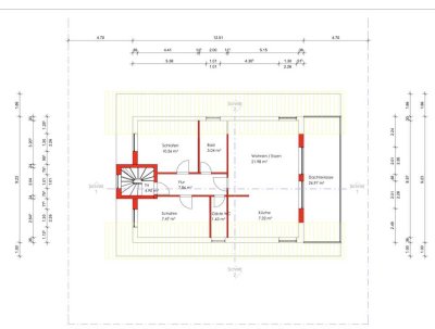 Penthouse-Fläche zum selbst bauen mit Baugenehmigung