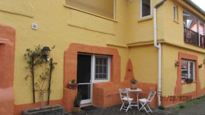 Im EG und 1. OG attraktive und vollständig renovierte 3,5-Zimmer-Wohnung mit Kamin und Terrasse