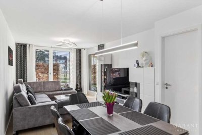 Ein Zuhause zum Wohlfühlen: Moderne 2 Zimmer-Wohnung mit sonniger Terrasse und kleinem Garten!