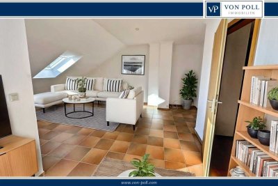 Leben und Arbeiten in einem Haus: DG-Wohnung + 33 m² Büro / Studio