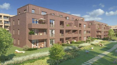 nach Erstbezug: exklusive 2-Zimmer Neubauwohnung auf dem Stadtwerder (EBK/Loggia/TG)