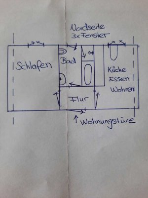 Modernisierte 2-Zimmer-Wohnung mit Einbauküche in 74538, Rosengarten