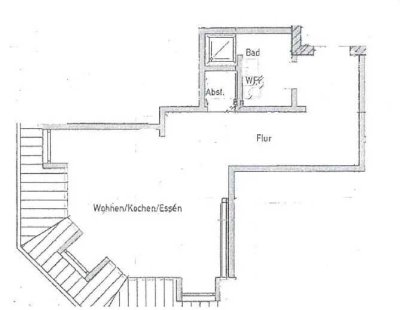 1-Zimmer-Wohnung im Dachgeschoss