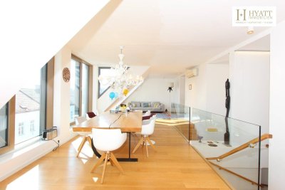 5 Zimmer Penthouse-Duplex | 360°-Panoramablick über Wien | Sauna | zwei Garagenplätze Optional