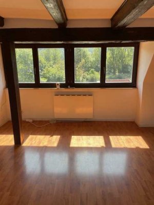 3 Zi. Dachgeschosswohnung in 72108  Rottenburg/N- Bieringen, Ortslage, Blick zum Neckar