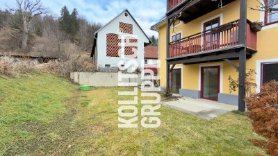 Ländlich wohnen und dennoch zentral – Große 2-Zimmer-Mietwohnung mit Garten und Autoabstellplatz.