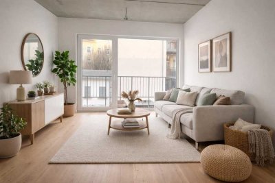 Neubau 2026 | 2-Zi | Balkon (SZ+WZ) | EBK | A+ Energie | Parkett | Aufzug