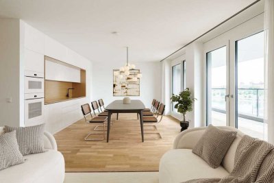Penthouse 3-Zimmer Neubauwohnung mit Blick auf den Rhein