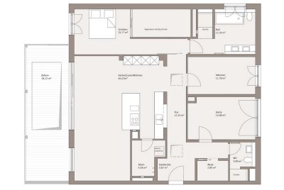 Luxuriöses 4,5-Zimmer Penthouse mit 153 m² in Konstanz