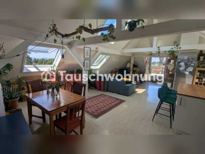 Tauschwohnung: Zentrale Traumwohnung mit riesiger Dachterrasse