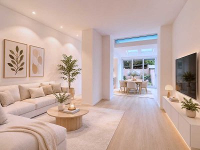 Erstbezug nach Sanierung - Drei-Zimmer-Wohnung im Stilaltbau mit Terrasse in Bestlage