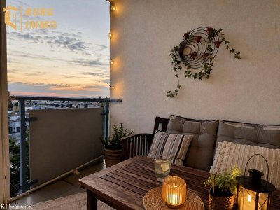 ANKOMMEN, WOHLFÜHLEN, GENIESSEN I 3-Zimmer-Wohnung mit Loggia zwischen Wien &amp; Bratislava