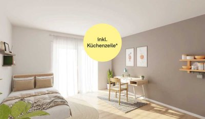 Barrierefreies Mini-Apartment mit Balkon