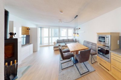 Moderne 2-Zimmer-Wohnung mit Wintergarten und Kamin in Landeck