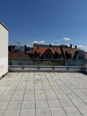 möblierte 1 Zimmerwohnung Wilhelmstr 3 zentrale Lage  mit Balkon und Dachterasse