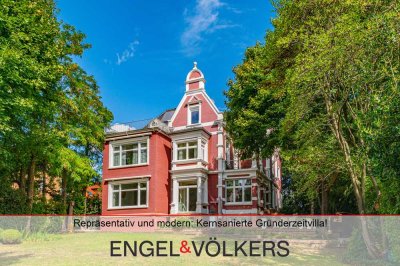 Repräsentativ und modern: Kernsanierte Gründerzeitvilla mit viel Raum zum Wohnen & Arbeiten!