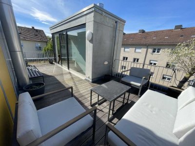 Exklusive, neuwertige 3-Raum-Maisonette-Wohnung mit Dachterrasse, Balkonen und EBK