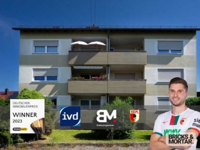 Top-gepflegte 3-Zimmer-Wohnung mit Balkon & Einzelgarage, ruhige Wohnlage -vermietet-