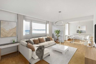 Lichtdurchflutete 3-Zimmer-Wohnung mit Balkon & Tiefgarage in Ottobrunn!
