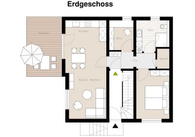 Erstbezug nach Sanierung: 3-Zimmer-Erdgeschosswohnung mit großer Gartenterrasse