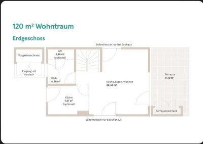 Energieeffizientes Reihenmittelhaus am Quenzsee