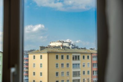 Wohlfühloase mit Festungsblick - 2-Zimmer Wohnung in der Stadt Salzburg