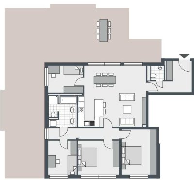 Neubau! 5-Zimmer-Penthousewohnung mit Dachterrasse