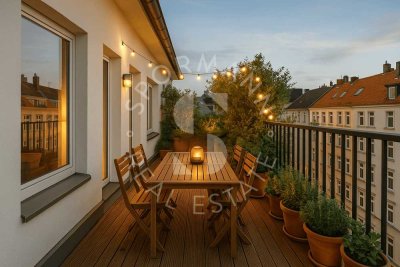 Friedrichstadt: Stilvolles Penthouse in zentraler Lage