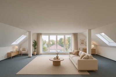 Stilvoll wohnen mitten in der Stadt – großzügige Wohnung mit Loggia, drei Zimmern & weitläufigem Woh