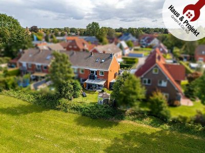 Attraktives Reihenendhaus in Aurich – Ruhig Wohnen mit Blick ins Grüne und nur wenige Gehminuten bis