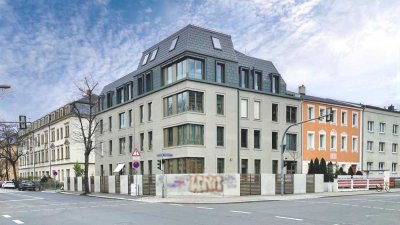 Exklusive 2-Raum-Wohnung mit Balkon und Einbauküche in Pieschen, Neubaustandard
