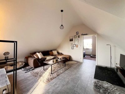Gut geschnittene Dachgeschosswohnung mit sonnigem Ausblick