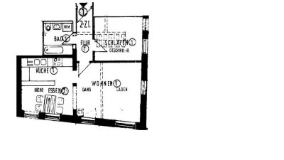 Gepflegte 2,5-Zimmer Wohnung im Erdgeschoss in Neustetten