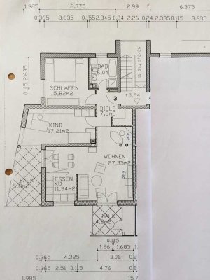 Geschmackvolle 3-Zimmer-Wohnung mit gehobener Innenausstattung und 2 Balkonen