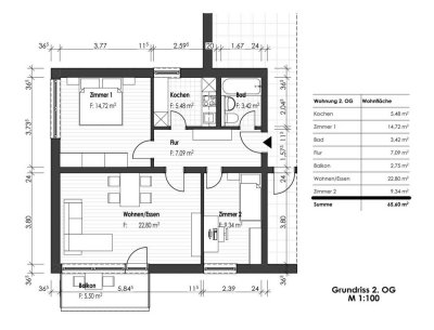 Sehr helle Wohnung mit drei Zimmern und Balkon in Höchberg, Hexenbruch (bevorzugt mit Hund)