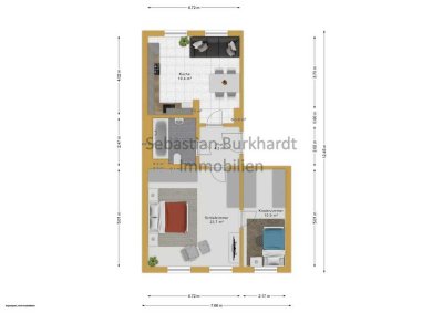 Attraktive 2-Raum-Wohnung nahe Fachhochschule Erfurt – ideal für Kapitalanleger