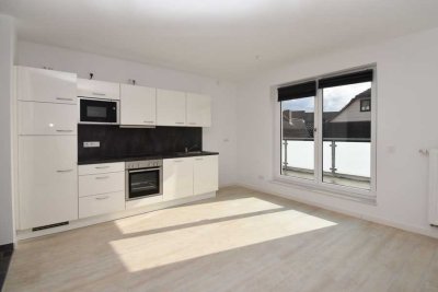 Neuwertige 1-Zimmer-Wohnung mit Einbauküche und Balkon in Lehre!