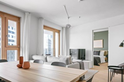 Neubau 4 Zi Wohnung mit Freifläche, Rooftop, Fitnessraum, Lounge, unmittelbare Nähe zum Hauptbahhof (VIE158)