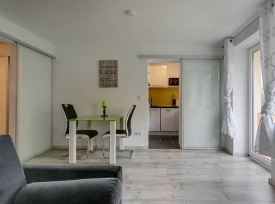Exklusive, neuwertige 1-Zimmer-Loft-Wohnung mit Balkon und Einbauküche in Bonn