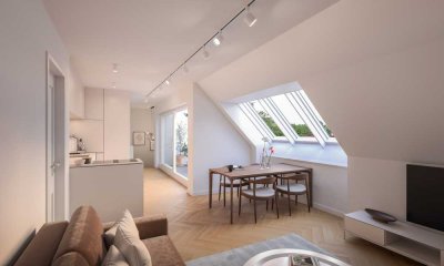 Wohnen über 2 Ebenen! Außergewöhnliche Dachgeschosswohnung mit Loftflair!
