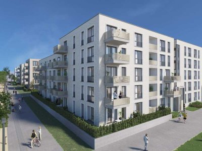 Moderne Urbanität und viel Grün: 2-Zimmer-Wohnung mit Gartenterrasse // Erstbezug ab Q1 2024