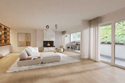 Großzügige Terrassenwohnung. Mit traumhaftem Blick ins Grüne.